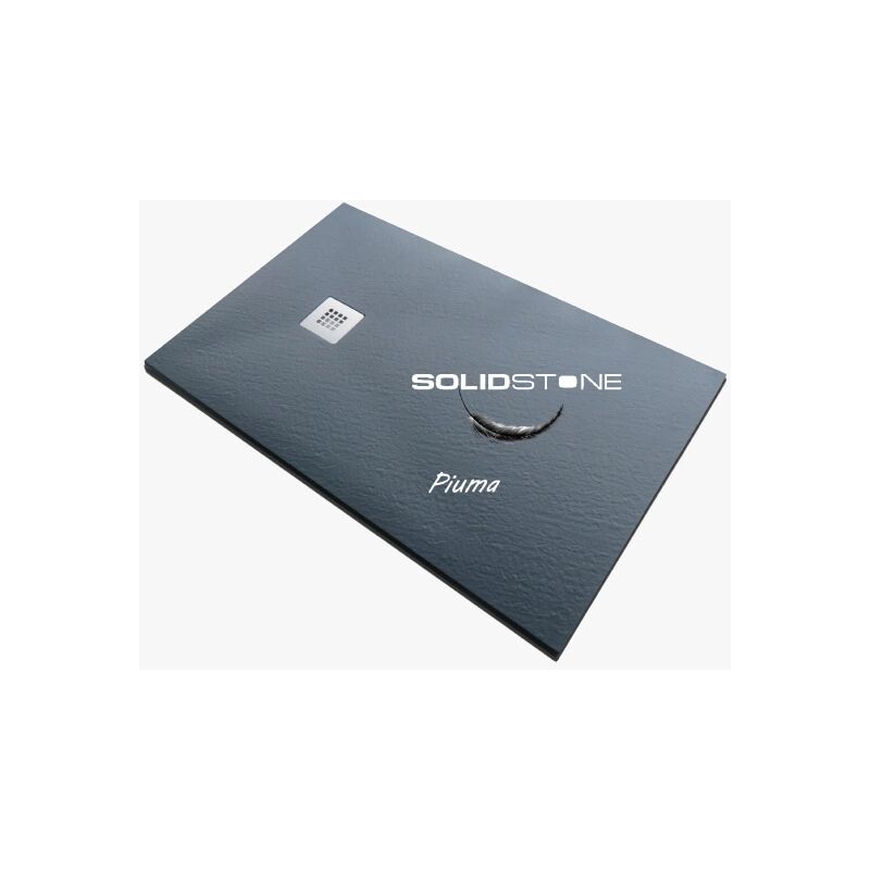 foto del prodotto solidstone piatto doccia piuma grafite 70x100