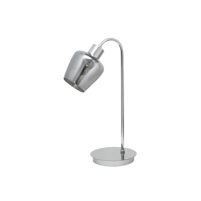 foto del prodotto soline paralume fum lampada da tavolo 1xe27 cromo fabrilamp