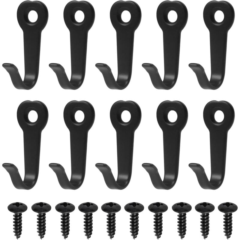 foto del prodotto sollbry 10 ganci appendiabiti, ganci da parete in metallo individuali, da montare a parete, appendiabiti da parete, appendiabiti individuale con