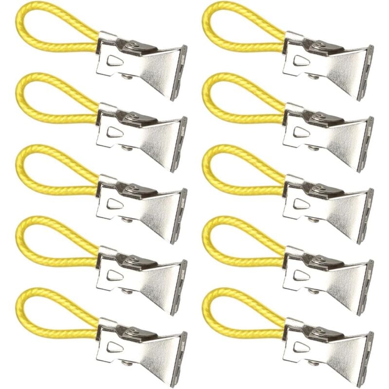 foto del prodotto sollbry 10 mollette per asciugamani, mollette per bagno, mollette in metallo, mollette in ferro, mollette per panni da appendere, mollette
