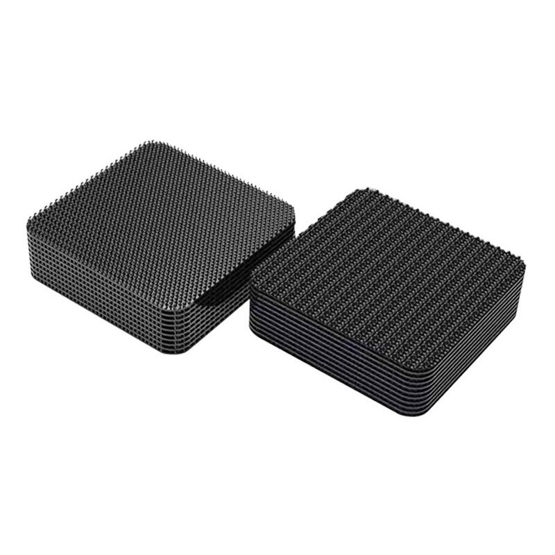 foto del prodotto sollbry 10 paia di velcro biadesivo, velcro biadesivo autoadesivo, nastro autoadesivo quadrato nero, nastro adesivo in velcro, chiusura