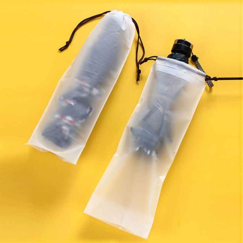 foto del prodotto sollbry 10 pezzi custodia impermeabile per ombrello custodia impermeabile portatile per ombrello organizzatori trasparenti per ombrello pieghevole