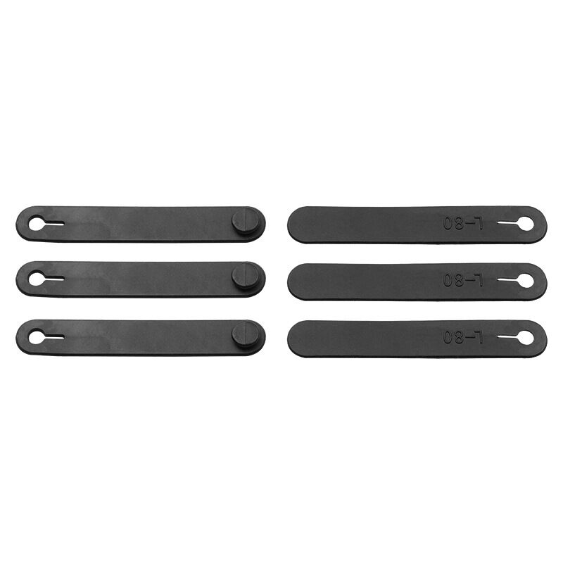foto del prodotto sollbry 10 pezzi organizzatore di cavi elastici in gomma nera per auto, alimentazione, moto, ufficio, fascette stringicavo universali, clip in