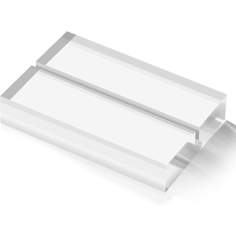 foto del prodotto sollbry - 10 pezzi supporti in acrilico trasparente in plexiglass porta biglietti da visita porta foto per matrimoni, celebrazioni, feste (70x50x12