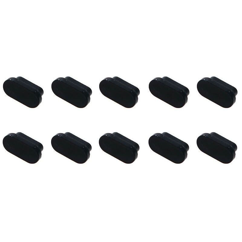 foto del prodotto sollbry 10 tappi antipolvere neri, tappi antipolvere per porte di tipo c per smartphone huawei, xiaomi, samsung e compatibili con la maggior parte