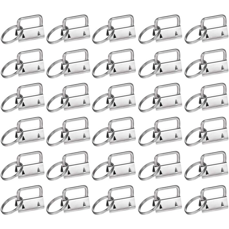 foto del prodotto sollbry 100 pezzi portachiavi hardware braccialetto portachiavi hardware e portachiavi da polso hardware per cordino portachiavi hardware clip