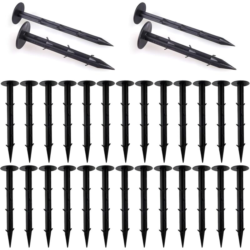 foto del prodotto sollbry 100 picchetti di ancoraggio a terra per tessuto non tessuto da giardino ganci di ancoraggio a terra extra resistenti controllo delle