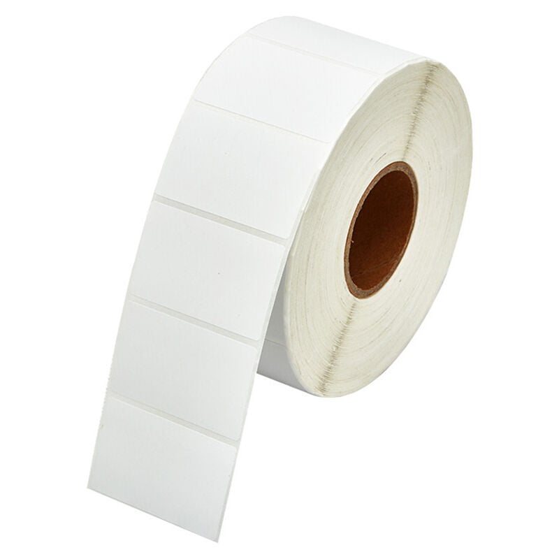 foto del prodotto sollbry 1000 adesivi bianchi, etichette adesive vuote con codice a barre, impermeabili e resistenti all olio, da utilizzare per organizzare