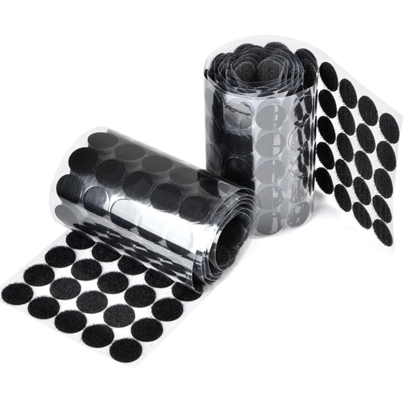 foto del prodotto sollbry 1000 pezzi di punti adesivi rotondi, punti autoadesivi con, diametro 20 mm, 500 paia di nastri adesivi a strappo, per carta, metallo,