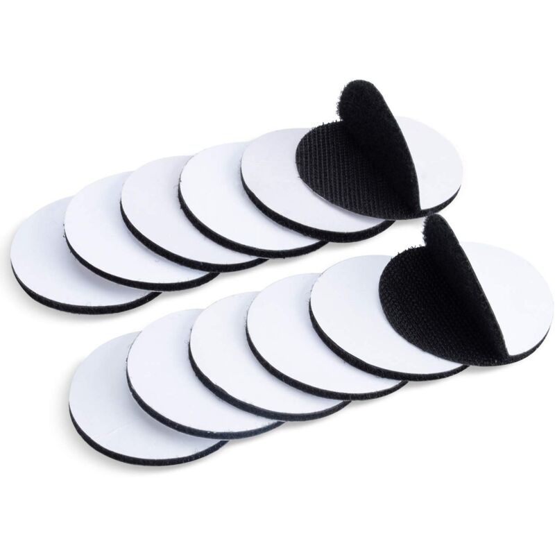foto del prodotto sollbry 12 strisce autoadesive, nastro adesivo antiscivolo 3 cm x 3 cm, nastro biadesivo, nastri adesivi resistenti e rimovibili con gancio e