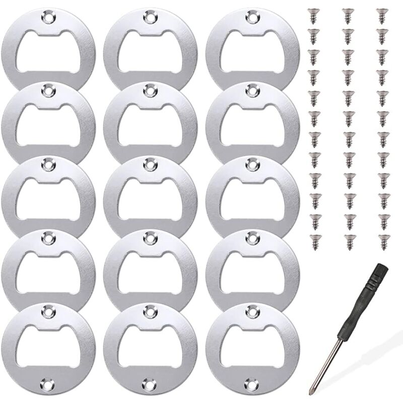 foto del prodotto sollbry 15 set di inserti per apribottiglie, kit di inserti in metallo per apribottiglie, stampi per fusione di resina, apribottiglie in resina,