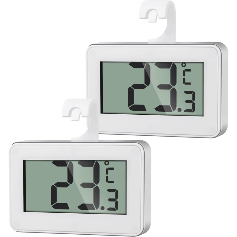 foto del prodotto sollbry 2 mini termometri digitali, termometri per congelatore, termometri digitali per frigorifero