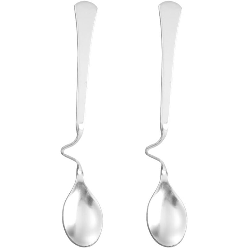 foto del prodotto sollbry 2 pezzi cucchiaio per miele, marmellata acciaio inossidabile argento 12,6x2cm