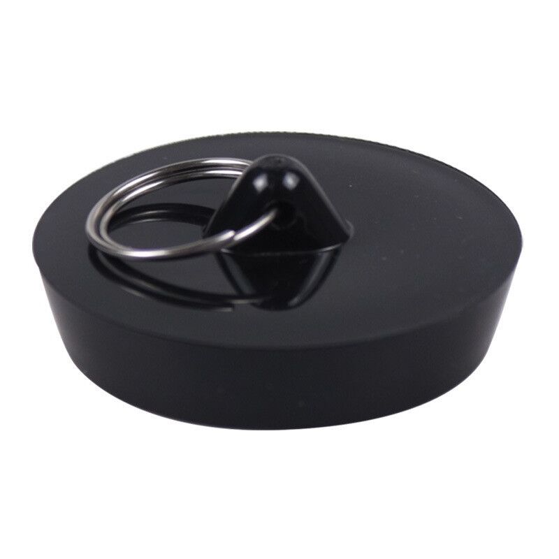 foto del prodotto sollbry 2 pezzi di tappo per vasca da bagno, tappo per vasca da bagno, tappo di scarico universale, con catena ad anello per la rondella della