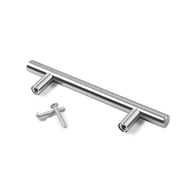 foto del prodotto sollbry 2 unit di pomelli per porte in acciaio inossidabile argentato, maniglie per mobili con viti per cassetti, armadietti, cucina, decorazione