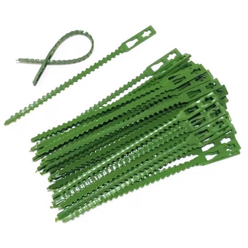 foto del prodotto sollbry 200 leganti per piante in plastica verde stabilizza le piante clip per piante clip per tutori 13 cm 