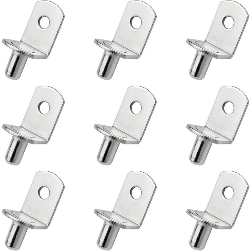 foto del prodotto sollbry 25 pezzi di pioli di supporto per mensole, pioli di supporto per mensole in metallo, staffa a forma di l per armadietti in legno o vetro,