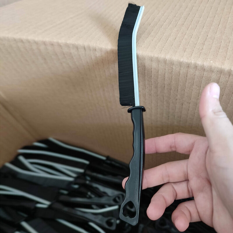 foto del prodotto sollbry 3 pezzi spazzola per la pulizia delle fessure spazzola multifunzionale con setole dure per bagno cucina piastrelle finestra strumento per