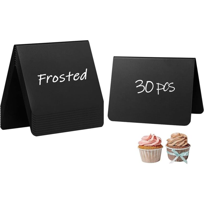 foto del prodotto sollbry 30 mini lavagne 10x7,5 cm , mini lavagne per matrimoni feste numeri di tavolo cartellini dei prezzi, piccola lavagna facile da
