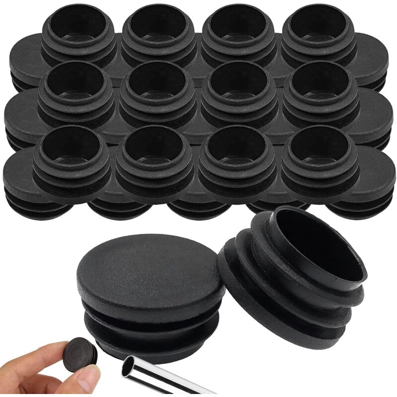 foto del prodotto sollbry 30 pezzi di protezioni per gambe di sedie, tappi in plastica da 30 mm per tubi in acciaio, tavoli, sedie, bastoni da passeggio, cuscini per