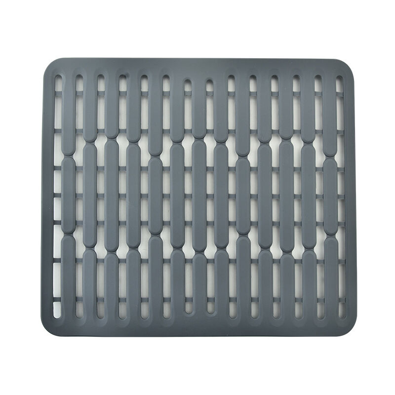 foto del prodotto sollbry 32,5x28,7x1 cm, grigio tappetino o protezione per lavello in silicone misura piccola