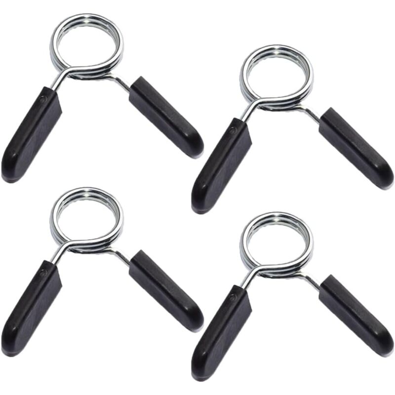 foto del prodotto sollbry 4 pezzi morsetti per bilanciere collari a molla clip per barra fitness pesistica morsetti per barra pesi per molte attrezzature da palestra