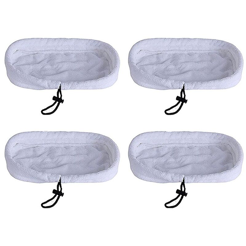 foto del prodotto sollbry 5 panni di ricambio universali lavabili in microfibra per mocio a vapore, 27 x 16 cm bianco 
