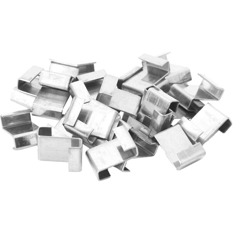 foto del prodotto sollbry 50 pezzi di ricambio per serre in acciaio inossidabile, morsetto per vetro spesso, clip di fissaggio per vetro, anello a molla, tipo z
