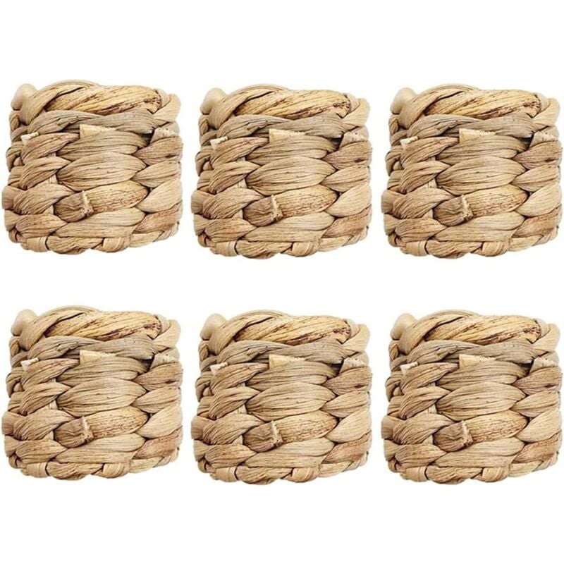 foto del prodotto sollbry 6 anelli per tovaglioli, anelli per tovaglioli rustici, anelli per tovaglioli decorativi, anelli per tovaglioli da tavola, per decorazioni