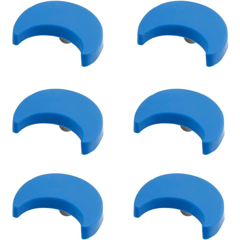 foto del prodotto sollbry 6 pomelli in silicone morbido a forma di cartone animato per bambini, ragazzi e ragazze, per cassetti e armadietti, blue moon