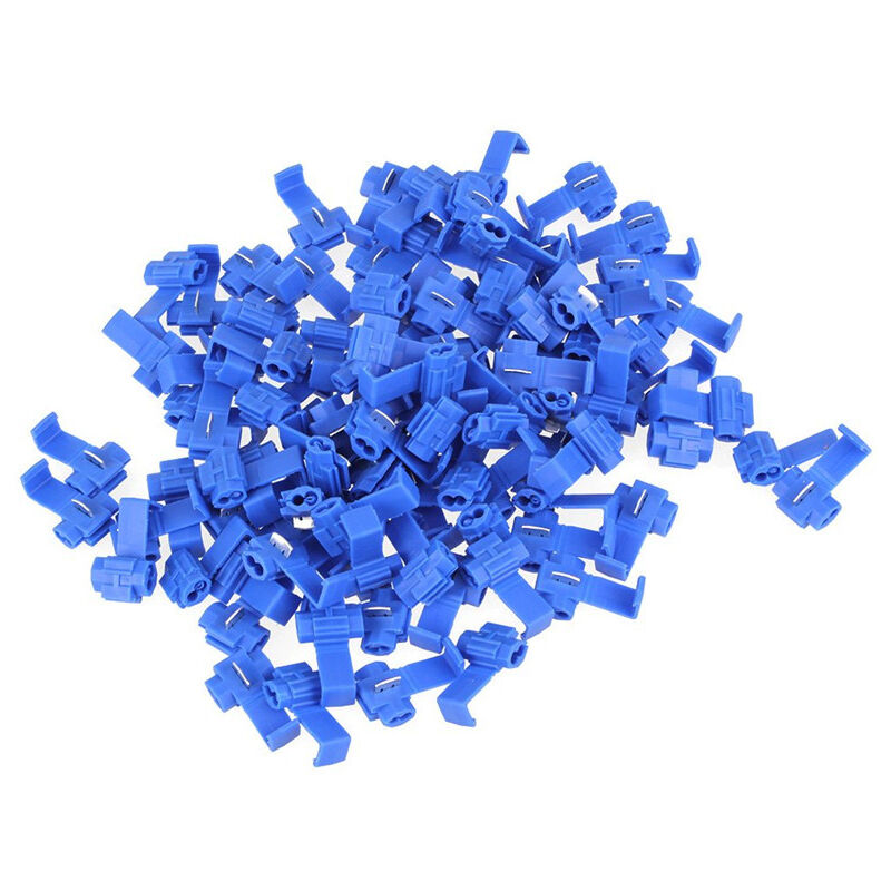 foto del prodotto sollbry 60 pezzi di connettori rapidi per cavi con blocco scozzese, connettori per cavi, connettori rapidi per rami 60 pezzi blu