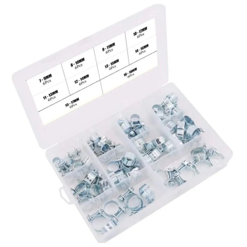 foto del prodotto sollbry 60 pezzi mini fascette stringitubo per tubo carburante diesel 10 misure