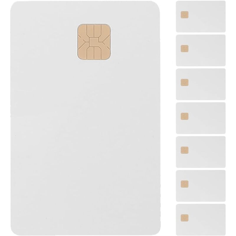 foto del prodotto sollbry 8 carte smart chip in pvc vuote per sistema di controllo accessi