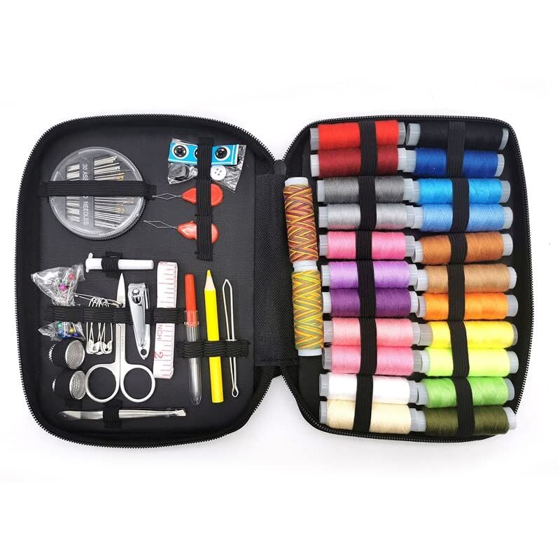 foto del prodotto sollbry 97 pezzi kit da cucito fai da te set da cucito multifunzione per trapuntatura a mano filo da ricamo accessori da cucito kit da cucito