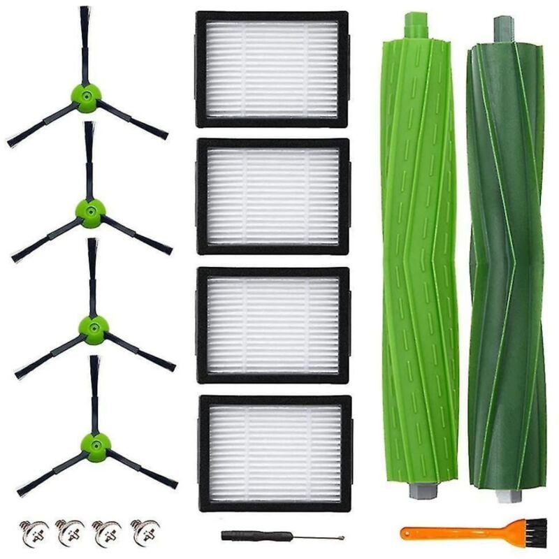 foto del prodotto sollbry accessori di ricambio per aspirapolvere roomba j7 j7 i7 i7 i7 plus e5 e6 e7 8 i8 i6 i6 i3 i3 i4 i4 ricambi, 4 filtri, 4 spazzole