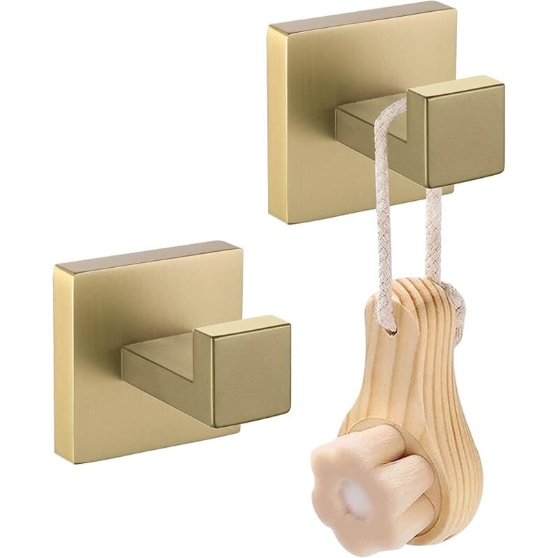 foto del prodotto sollbry accessori per il bagno, gancio per asciugamano in oro spazzolato, gancio per accappatoio, gancio moderno e resistente, gancio da parete per