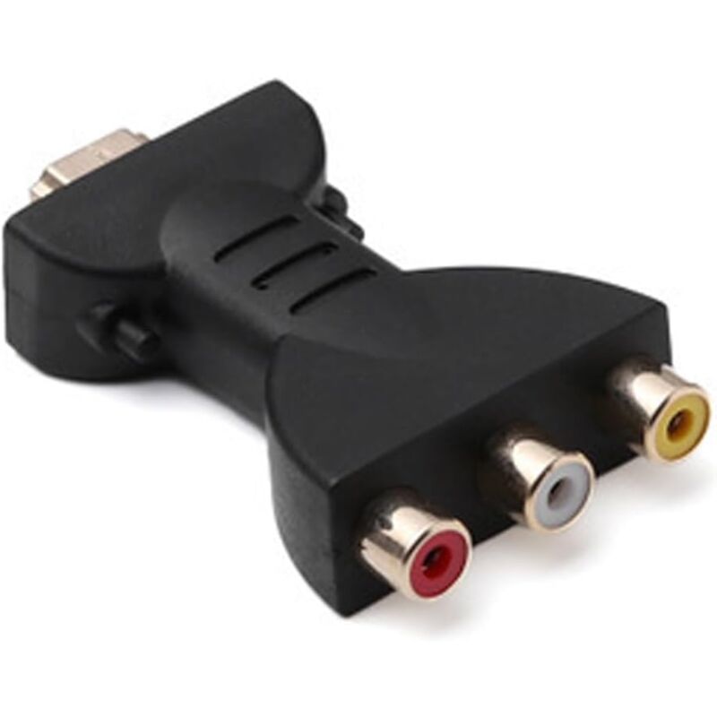 foto del prodotto sollbry adattatore da rca a hdmi, adattatore da hdmi ad av, convertitore da hdmi a rgb per componenti rca, adattatore di sincronizzazione audio e