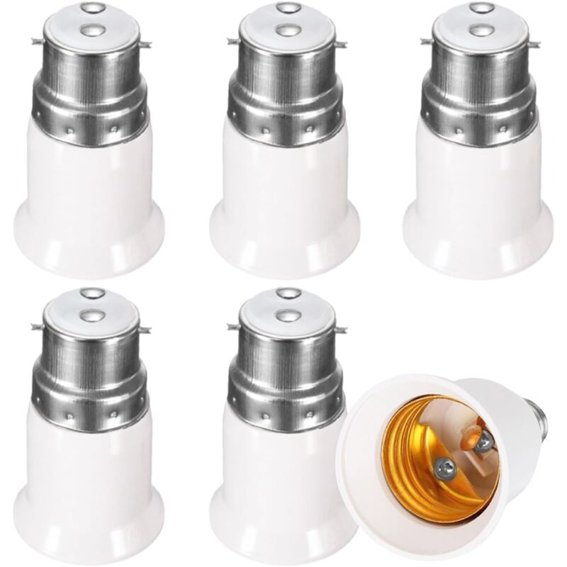foto del prodotto sollbry adattatore per presa 6x, adattatore per presa b22 a e27, convertitore led per base lampadine