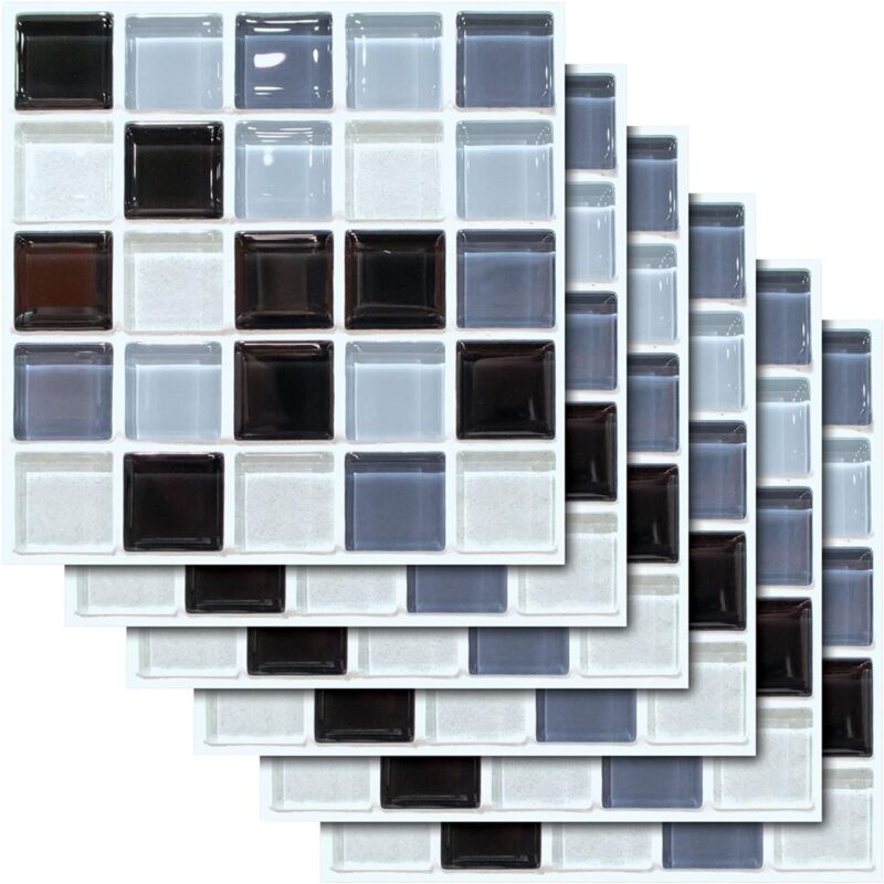 foto del prodotto sollbry adesivo per piastrelle autoadesivo, adesivo da parete a mosaico, adesivo per piastrelle autoadesivo impermeabile, design decorativo per