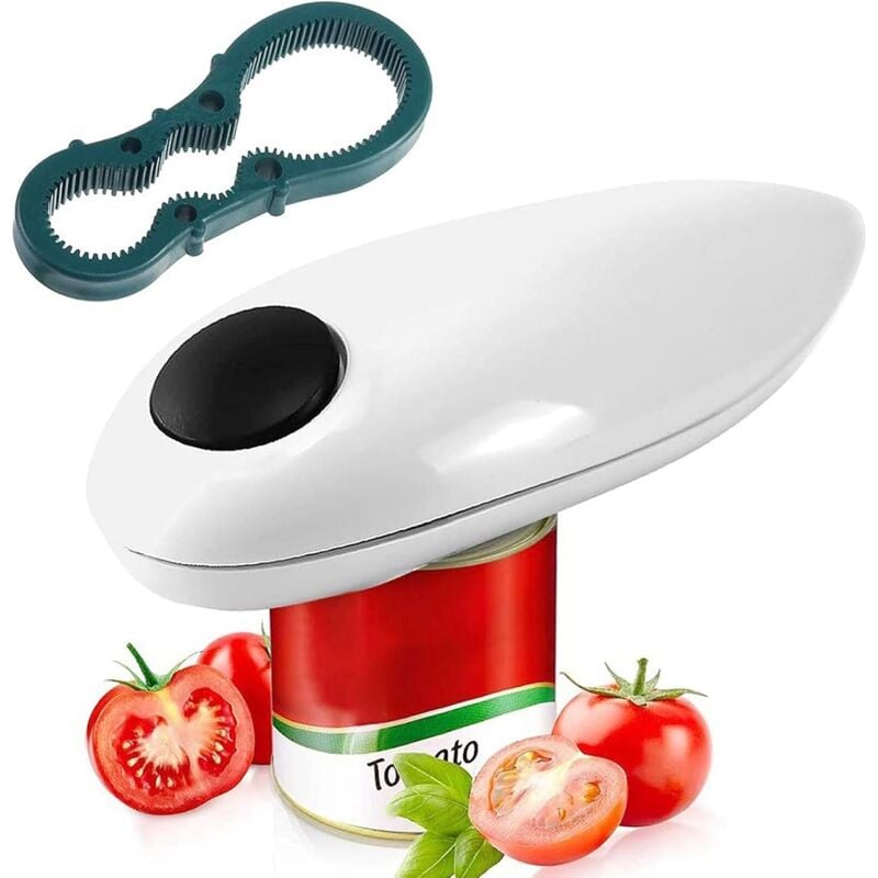 foto del prodotto sollbry apriscatole elettrico a batteria con bordo liscio per ristoranti, artrite, cucina, anziani