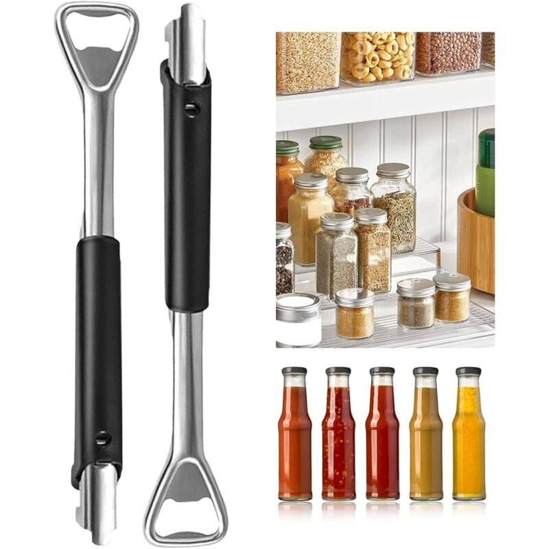 foto del prodotto sollbry apriscatole manuale da 2 pezzi multifunzionale ed economico apriscatole manuale acciaio inossidabile apriscatole manuale adatto a