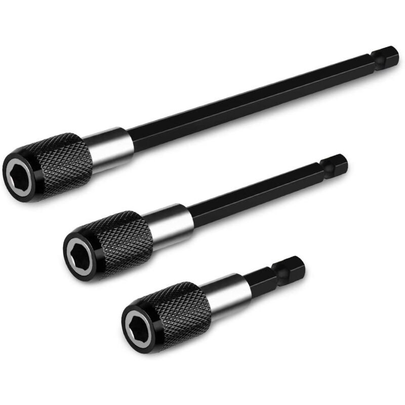 foto del prodotto sollbry asta di prolunga magnetica da 3 pezzi, punta per cacciavite elettrico, punta per trapano esagonale da 1 4, barra a sgancio rapido, porta