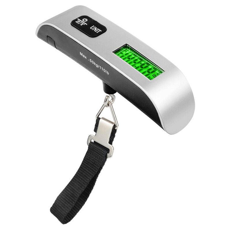 foto del prodotto sollbry bilancia digitale per bagagli da viaggio, bilancia portatile per valigie, bilancia per valigie con funzione tara, bilancia per bagagli max