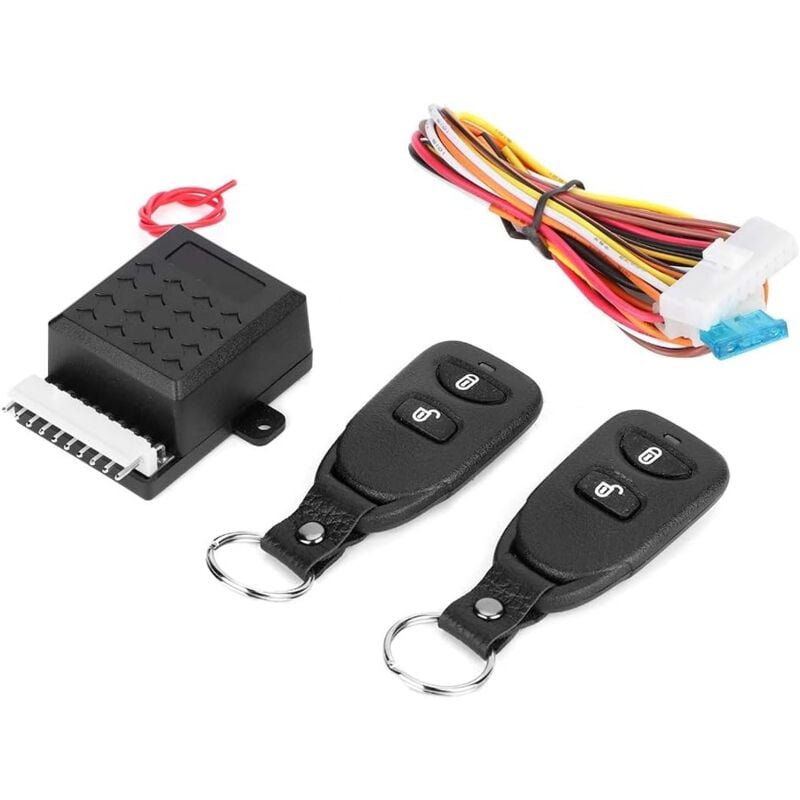 foto del prodotto sollbry blocco remoto per auto, sistema di allarme centralizzato universale per auto, kit di blocco chiave antifurto con telecomando