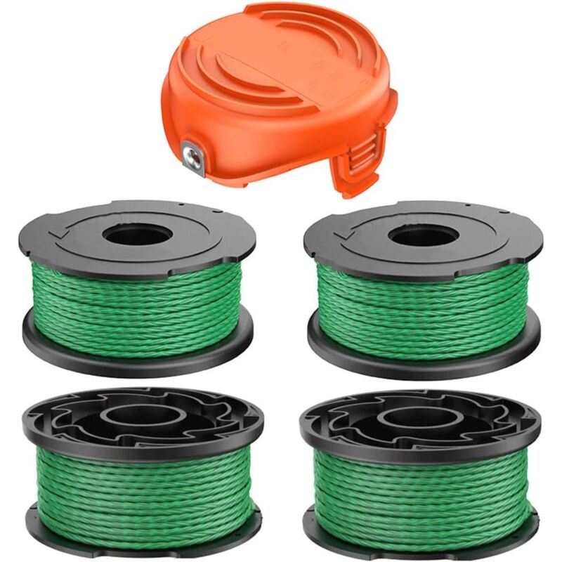 foto del prodotto sollbry bobina di filo per decespugliatore a batteria black and decker gl7033 gl8033 gl9035 a6486, 2,0 mm, 6,1 m, bobina di filo di ricambio per