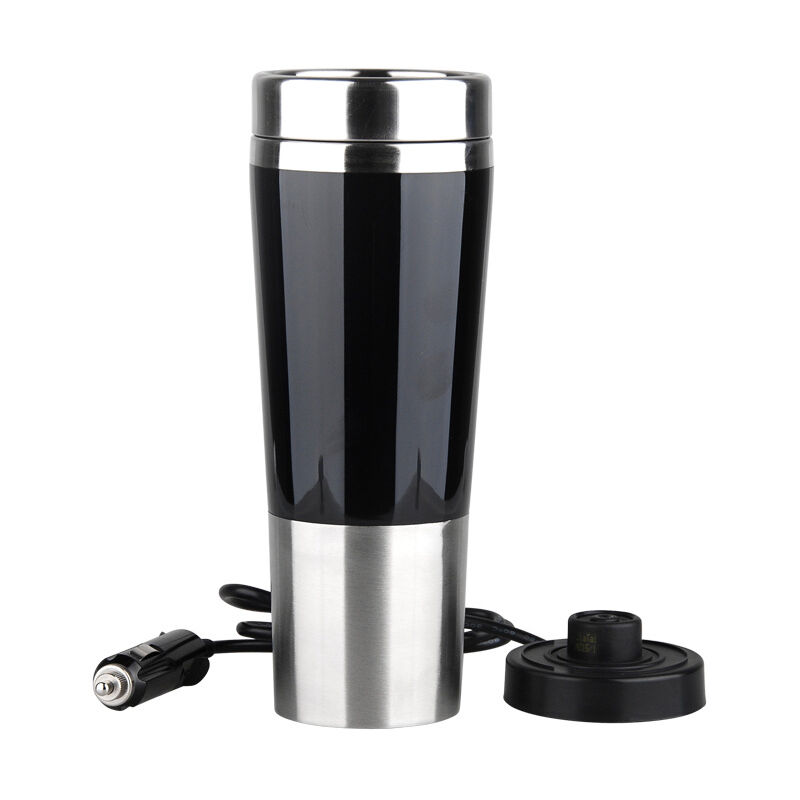 foto del prodotto sollbry bollitore elettrico portatile per auto da 12 v, 450 ml, in acciaio inox, per acqua, t , caff , latte 12 v 22 x 8,2 cm 