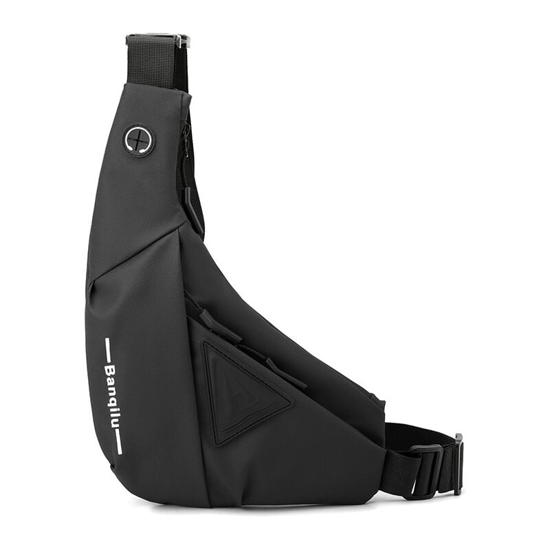 foto del prodotto sollbry borsa a tracolla da uomo e da donna, borsa antifurto sul petto, borsa leggera e impermeabile sul petto, borsa a tracolla triangolare, per