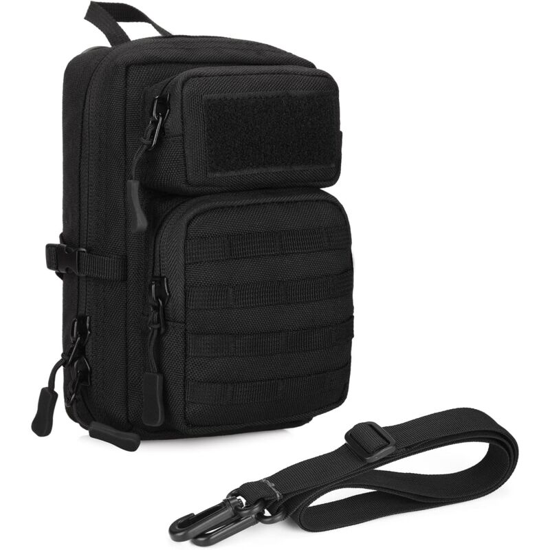 foto del prodotto sollbry borsa a tracolla tattica, borsa militare molle, mini borsa a tracolla da uomo, multifunzione, piccola borsa da uomo e da donna, per