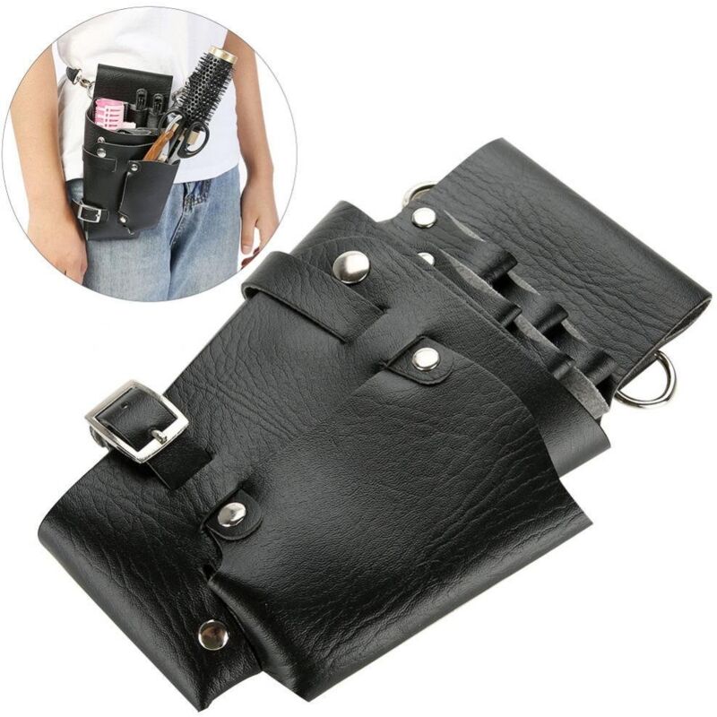 foto del prodotto sollbry borsa da cintura per strumenti da parrucchiere, borsa professionale per strumenti da parrucchiere, forbici da barbiere, pettine, fondina da