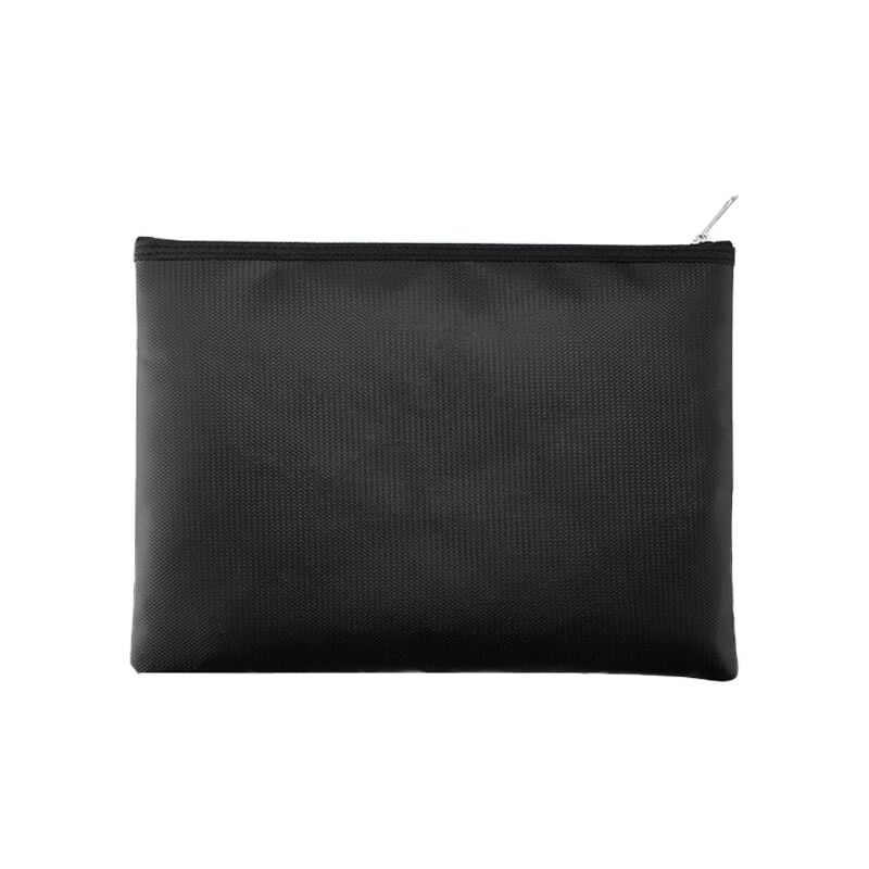 foto del prodotto sollbry borsa da notaio 34 x 24,5 cm con cerniera, borsa porta soldi portatile e sicura, custodia per documenti formato lettera a4, contanti,